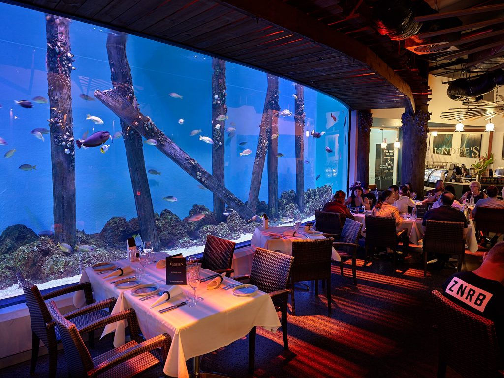 restaurant inside tank