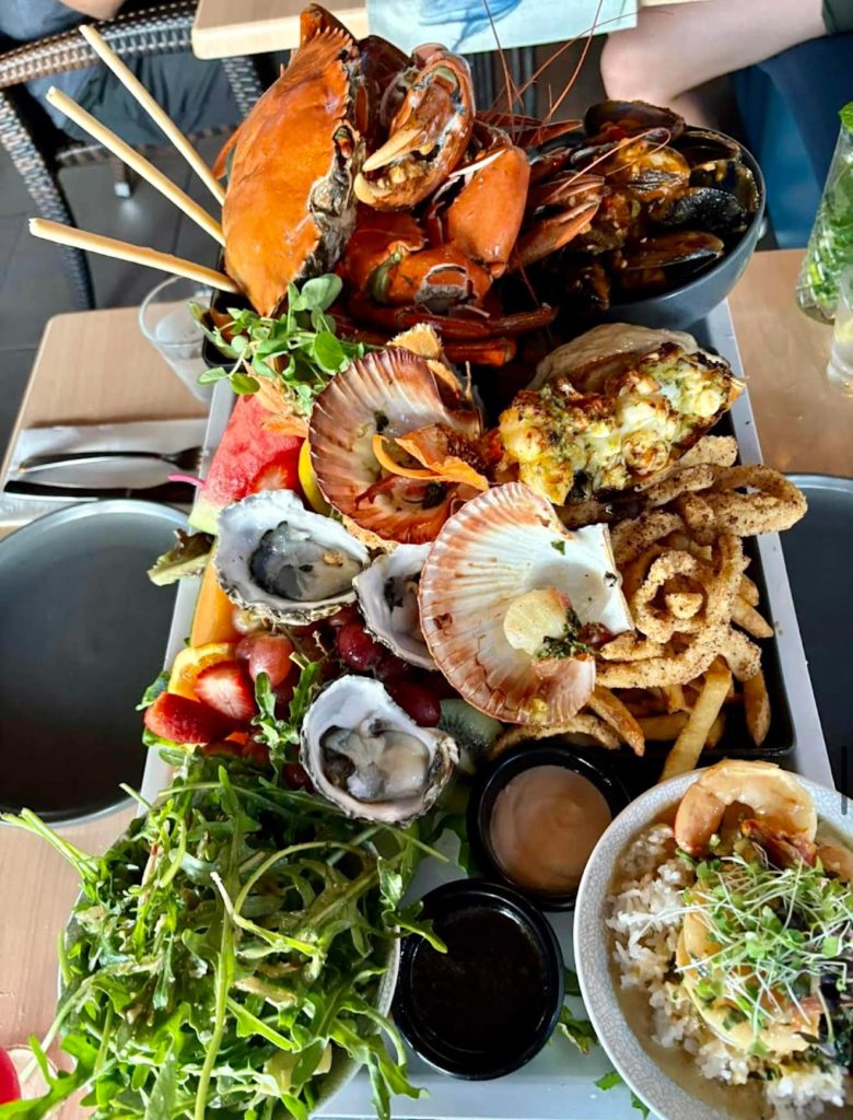 A Seafood Platter At Dundees At The Cairns Aquarium